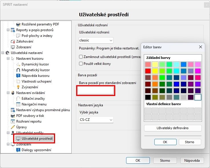 Uživatelské prostředí
